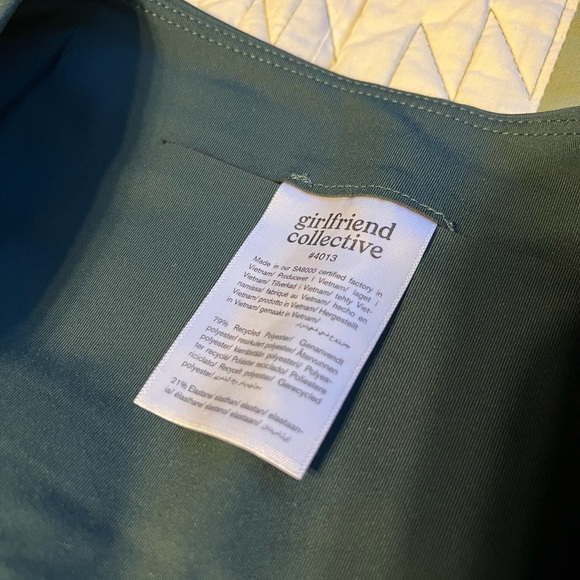 Dark Green Girlfriend Collective Shorts Size L - Picture 5 of 7